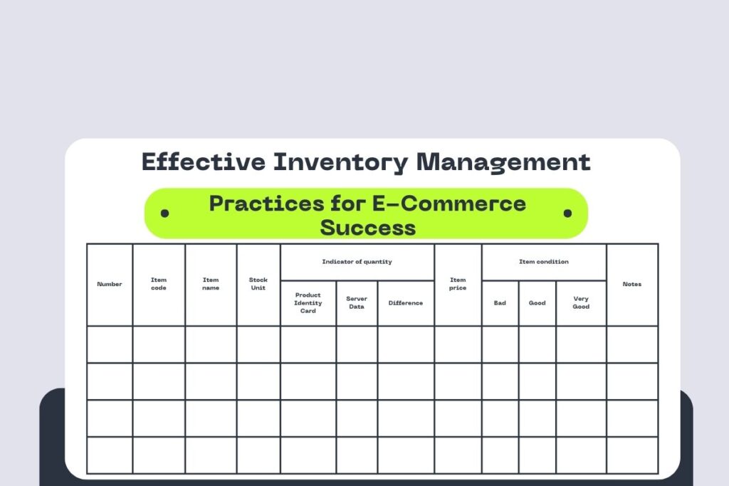 e-commerce inventory management