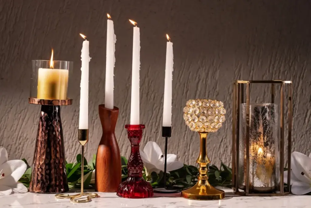 Vintage Glass Candle Holder Styles for Romantic Table Settings