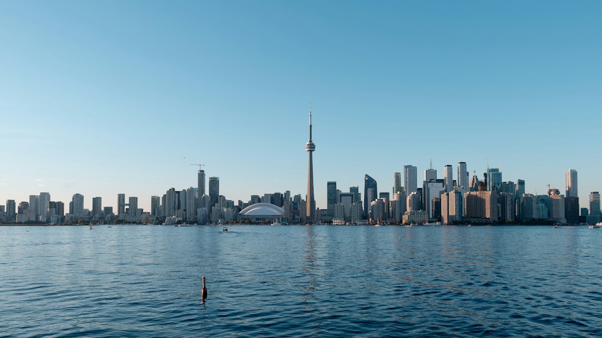Toronto skyline seen across the water